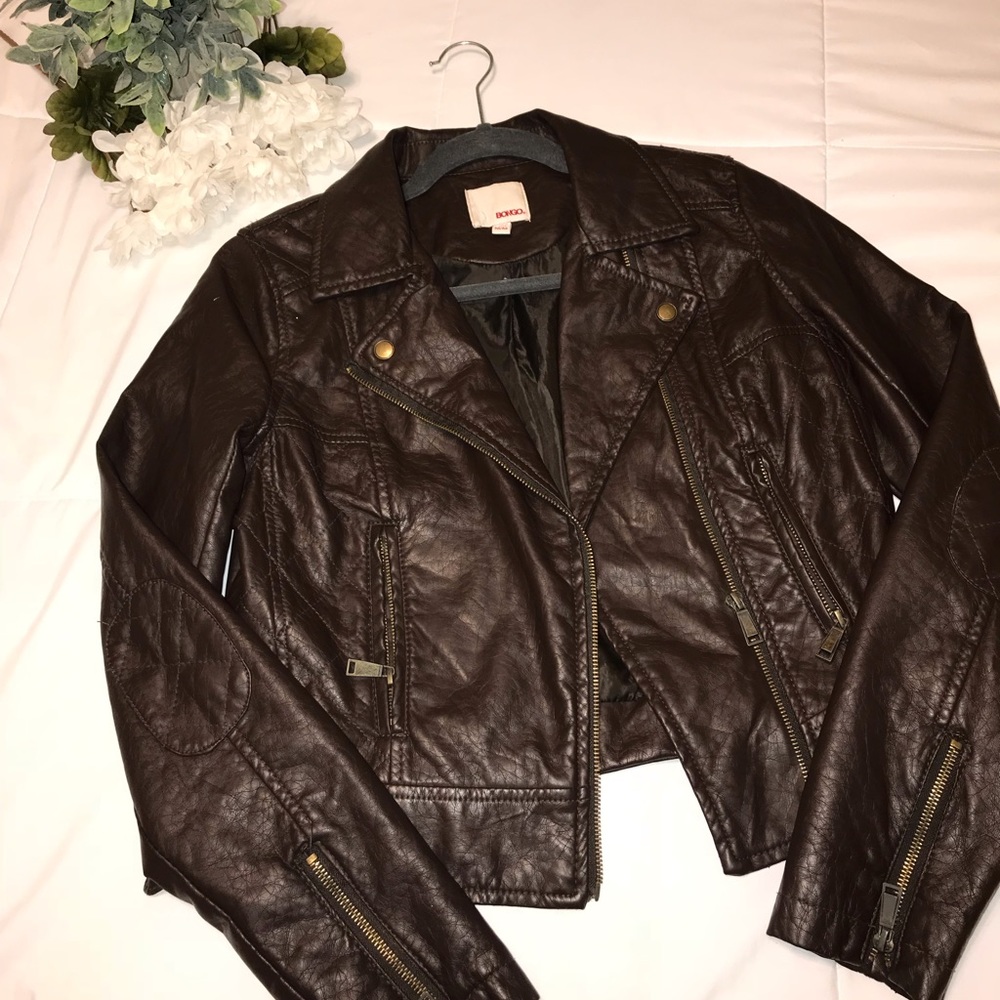 Brown Bongo leather jacket
